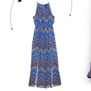 3/$36 F21 Print Maxi W Split Slits